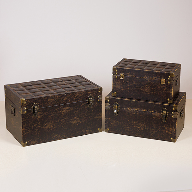 Μικροέπιπλα agiovlasitishome - ΣΗΜΑΝΤΙΚΟ: Σε περίπτωση διαφοράς τιμής από το κατάστημα ισχύει παντα και μόνο η τιμή του καταστήματος ESTHETI home Σετ των 3 Μπαούλα Μαύρα 56x34x30cm 752-280